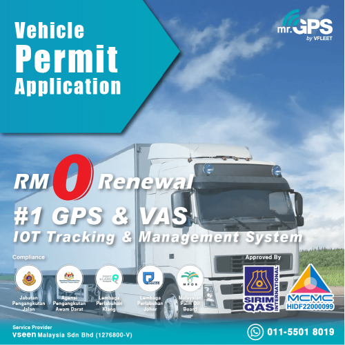 Mr.Gps Free Life Time Tracking System For Permit Application(Rm0Renewal)